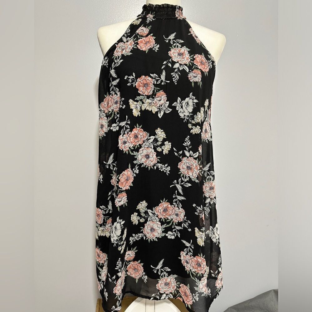 As U Wish black floral dress. Size S